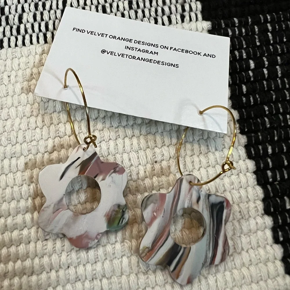 Polymer Clay Earring Set, Artisan Small Business, Handmade / Hand Crafted